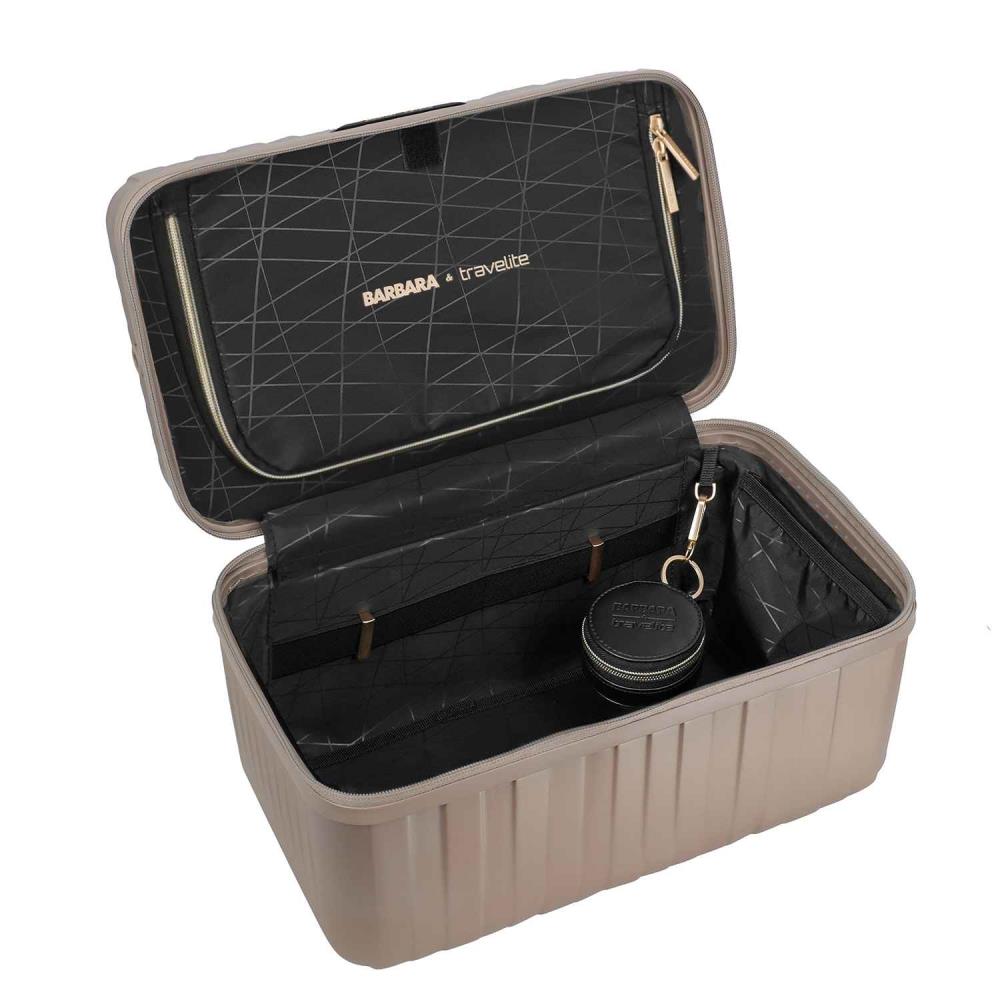 Travelite Barbara Novelty Satin Nude Beautycase