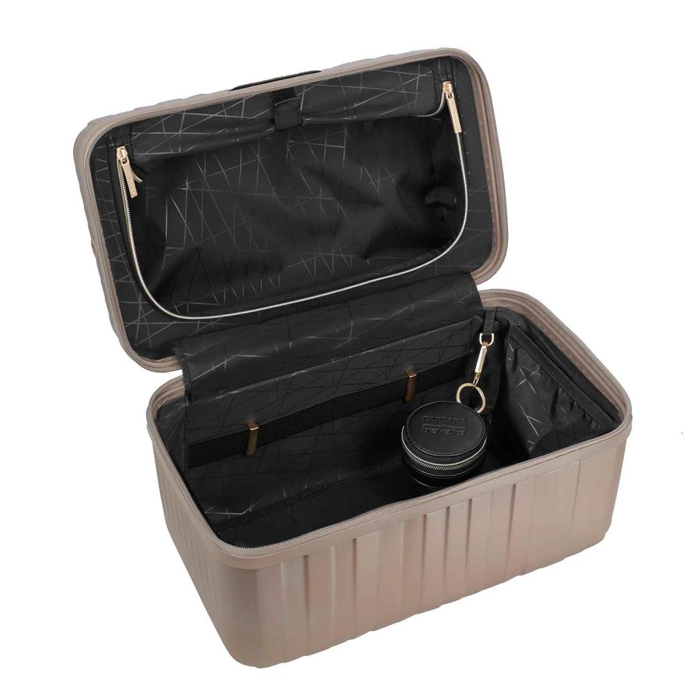Travelite Barbara Novelty Satin Nude Beautycase
