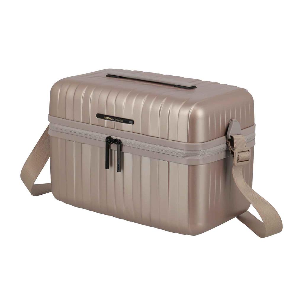 Travelite Barbara Novelty Satin Nude Beautycase
