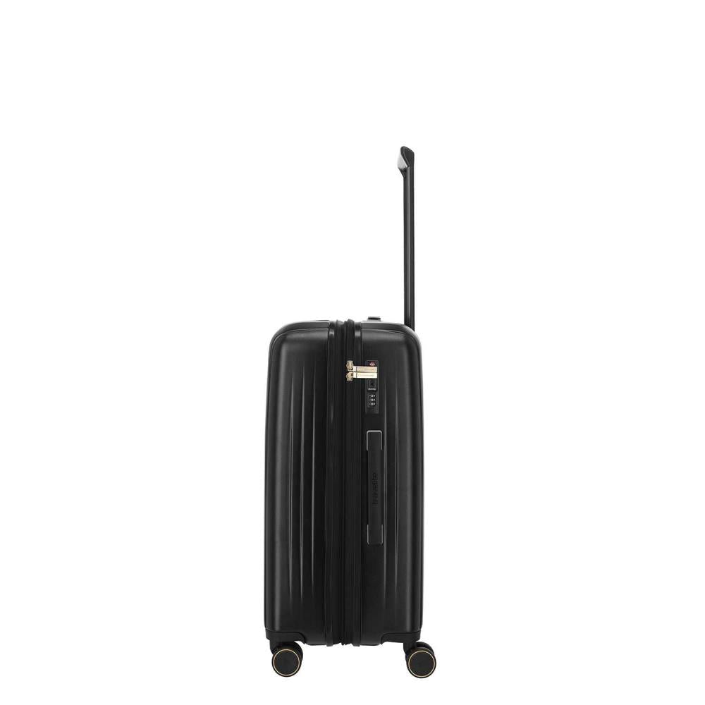 Travelite Barbara Novelty Black 4 Doppelrollen Trolley M 65 cm