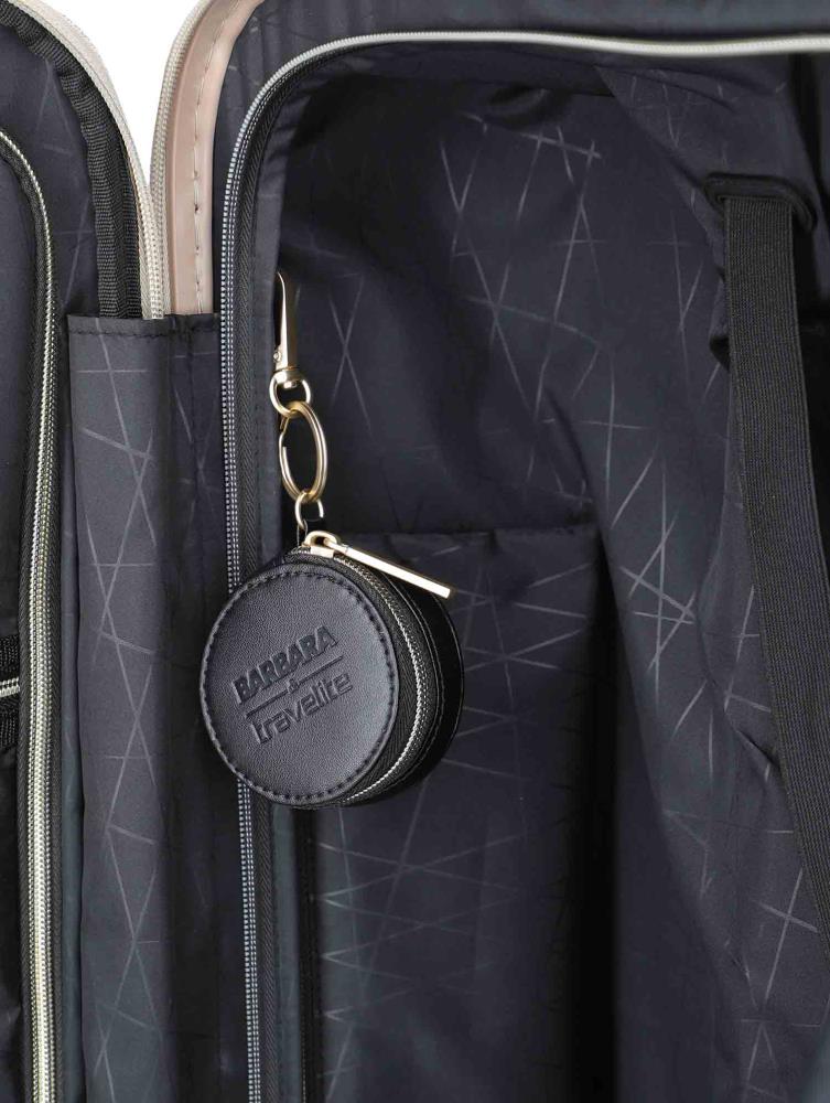 Travelite Barbara Novelty Satin Nude 4 Doppelrollen Trolley L 75 cm