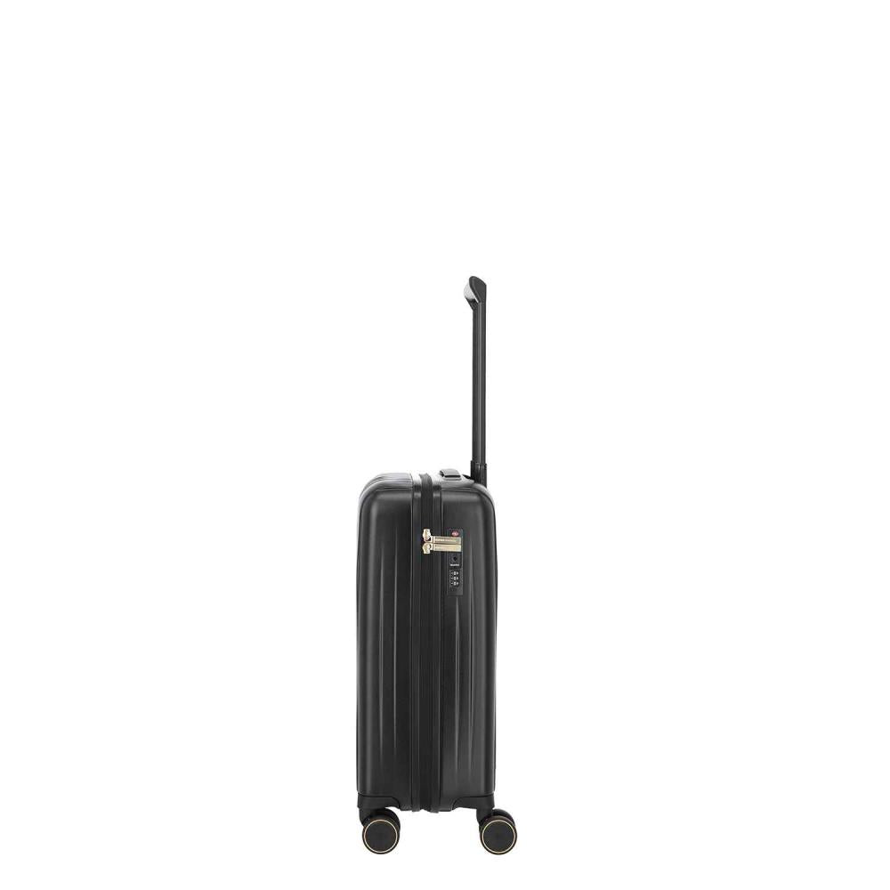 Travelite Barbara Novelty Black 4 Doppelrollen Trolley S 55 cm