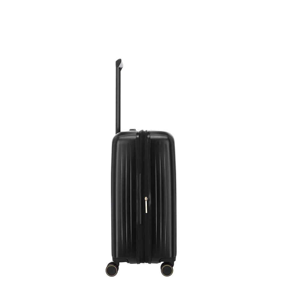 Travelite Barbara Novelty Black 4 Doppelrollen Trolley M 65 cm