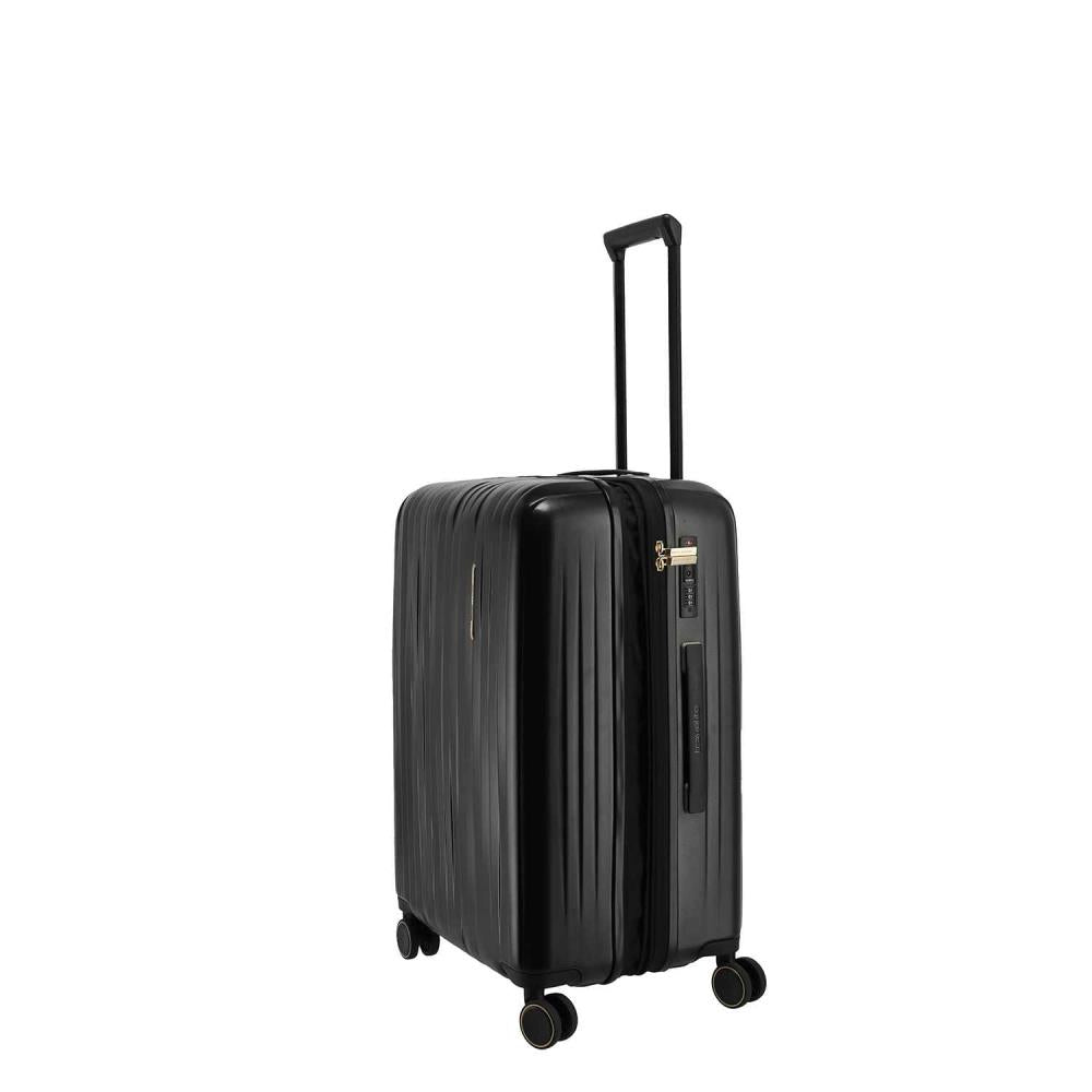 Travelite Barbara Novelty Black 4 Doppelrollen Trolley M 65 cm