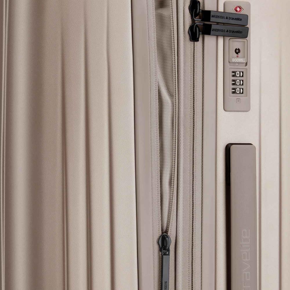 Travelite Barbara Novelty Satin Nude 4 Doppelrollen Trolley M 65 cm