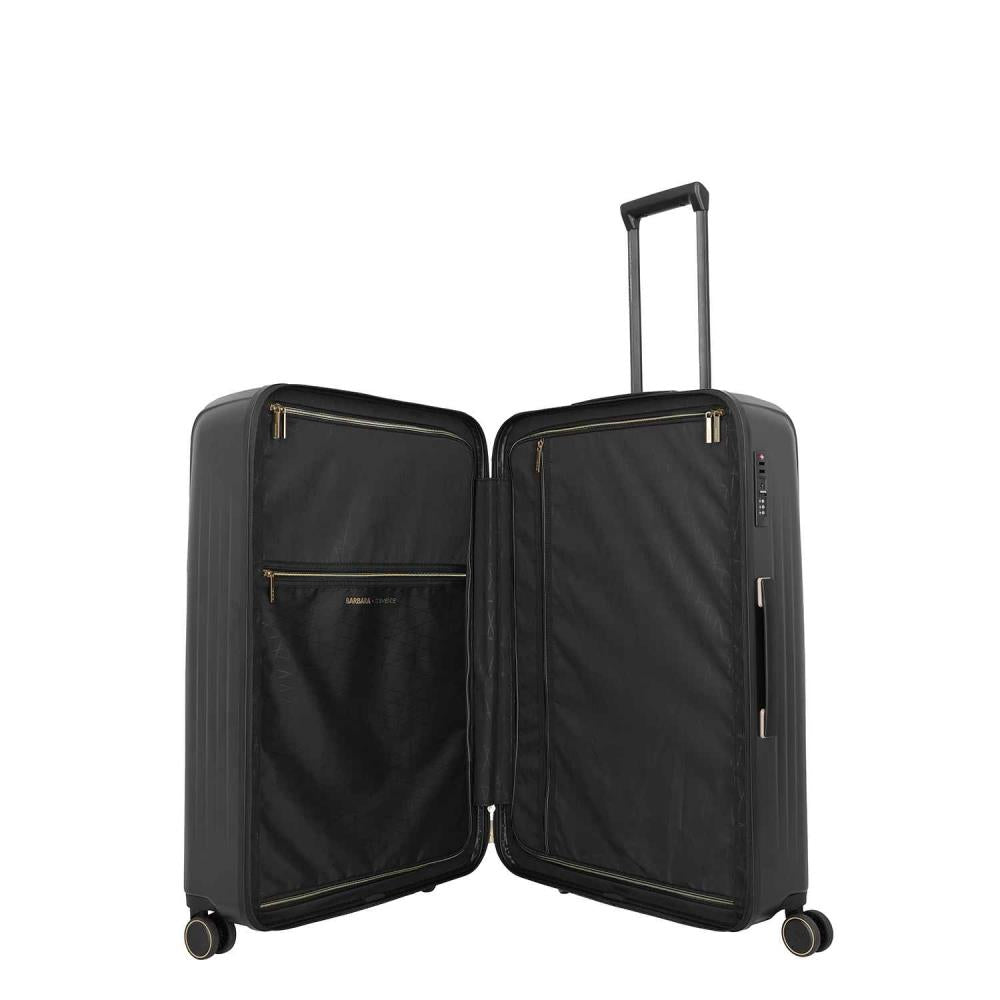 Travelite Barbara Novelty Black 4 Doppelrollen Trolley L 75 cm