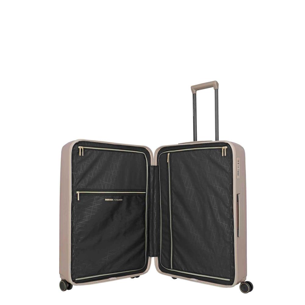 Travelite Barbara Novelty Satin Nude 4 Doppelrollen Trolley L 75 cm