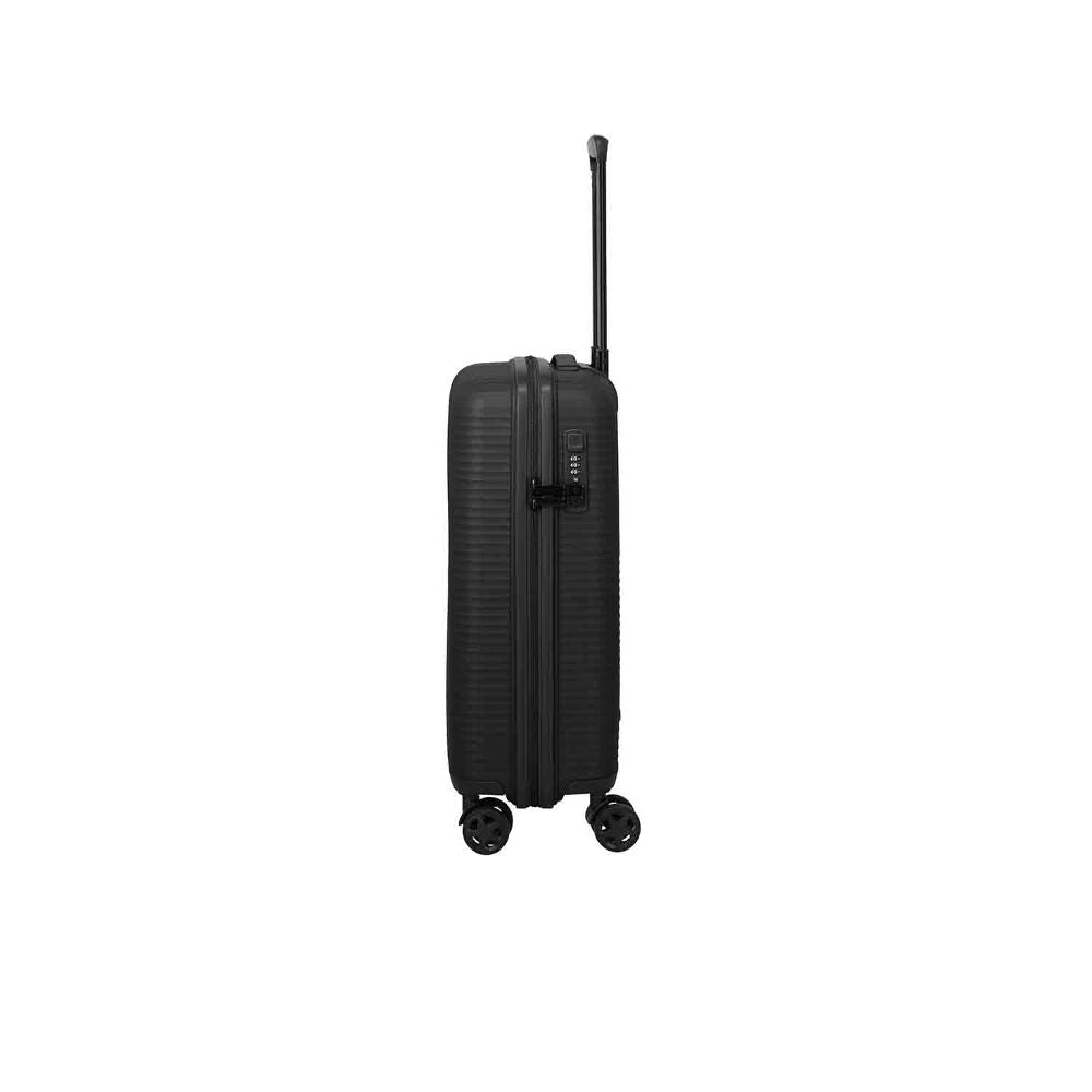 Travelite Air Stripe Schwarz 4-Doppelrollen Trolley S 55cm