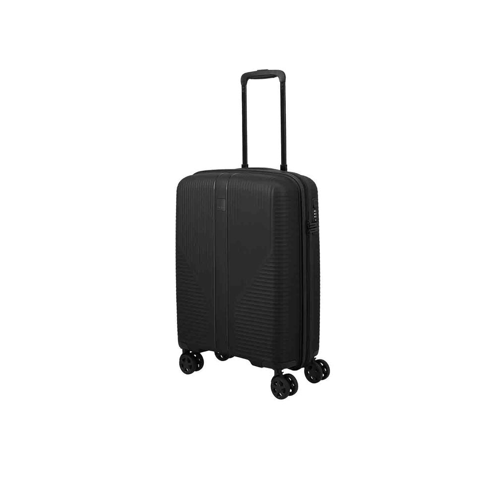Travelite Air Stripe Schwarz 4-Doppelrollen Trolley S 55cm