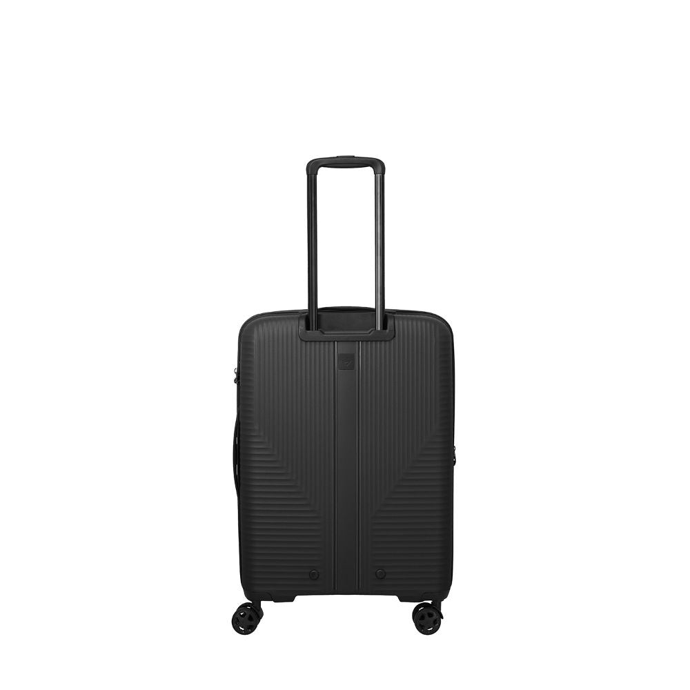 Travelite Air Stripe Schwarz 4-Rollen Trolley M erweiterbar 66cm