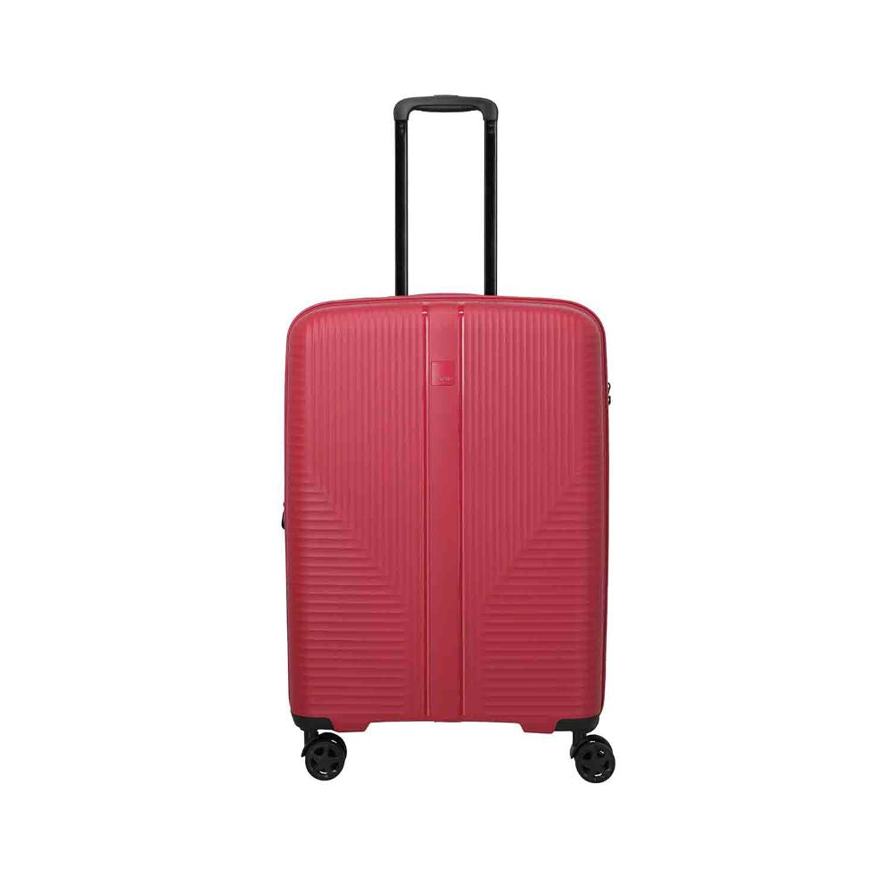 Travelite Air Stripe Rot 4-Doppelrollen Trolley M erweiterbar 66cm