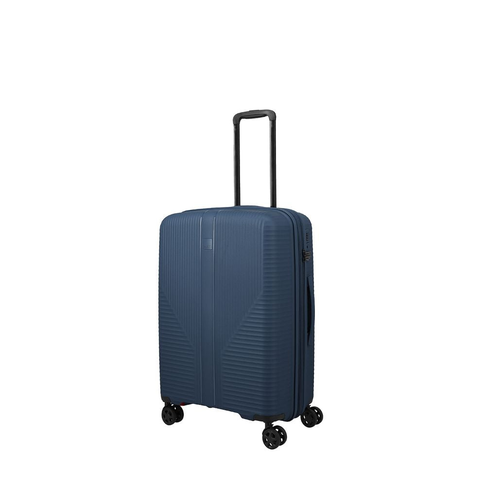 Travelite Air Stripe Navy 4-Rollen Trolley M erweiterbar 66cm