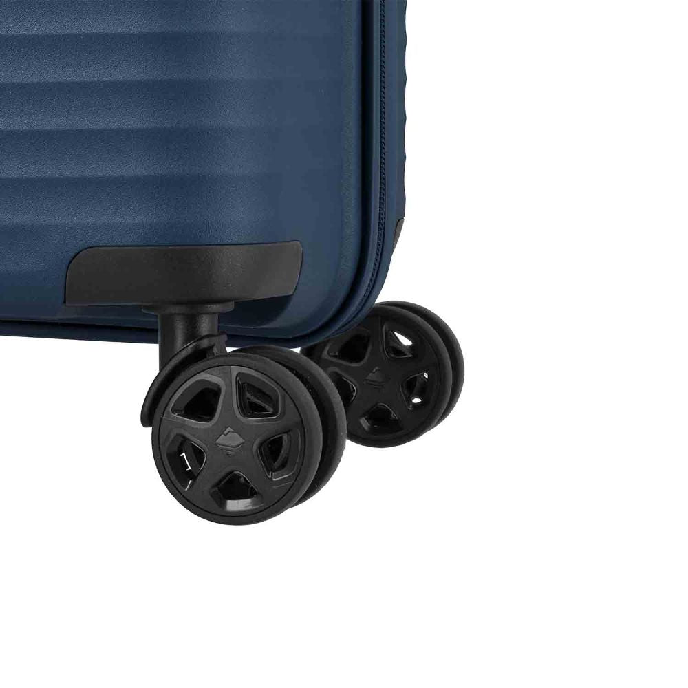 Travelite Air Stripe Navy 4-Doppelrollen Trolley M erweiterbar 66cm