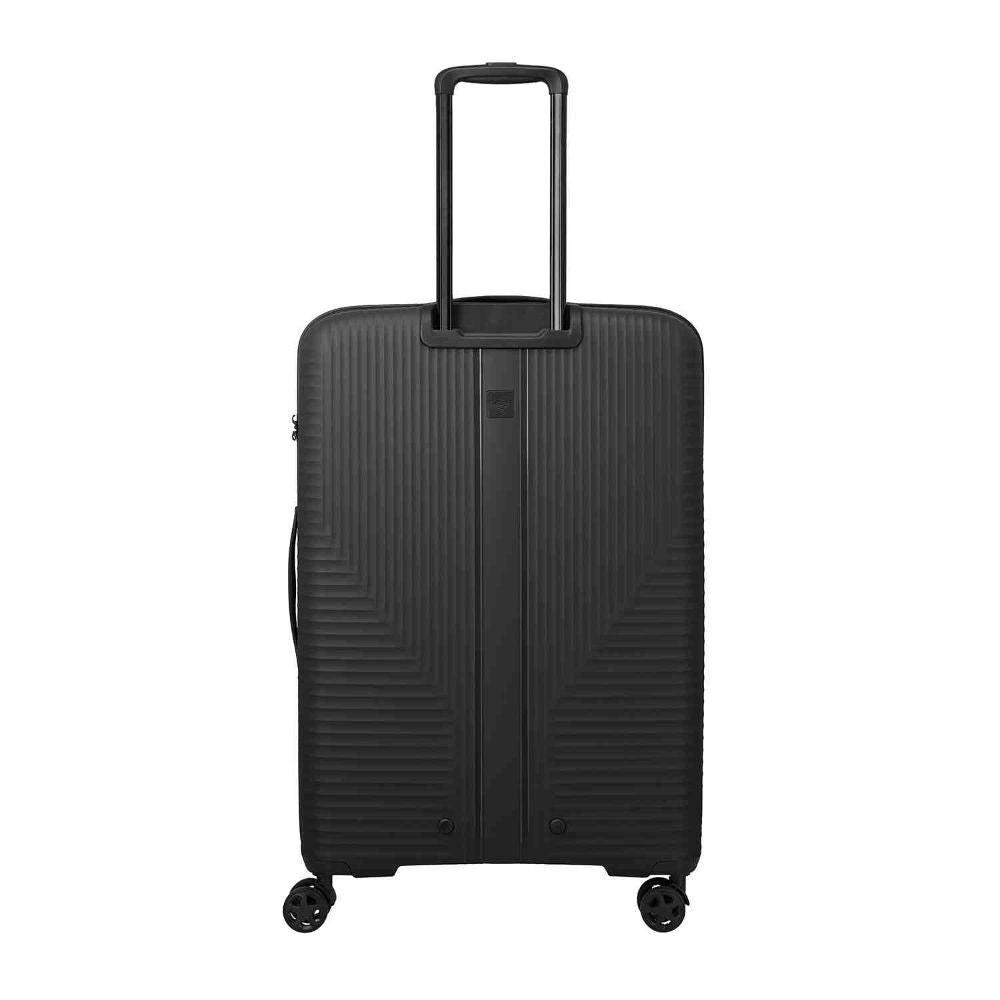 Travelite Air Stripe Schwarz 4-Doppelrollen Trolley L 77cm