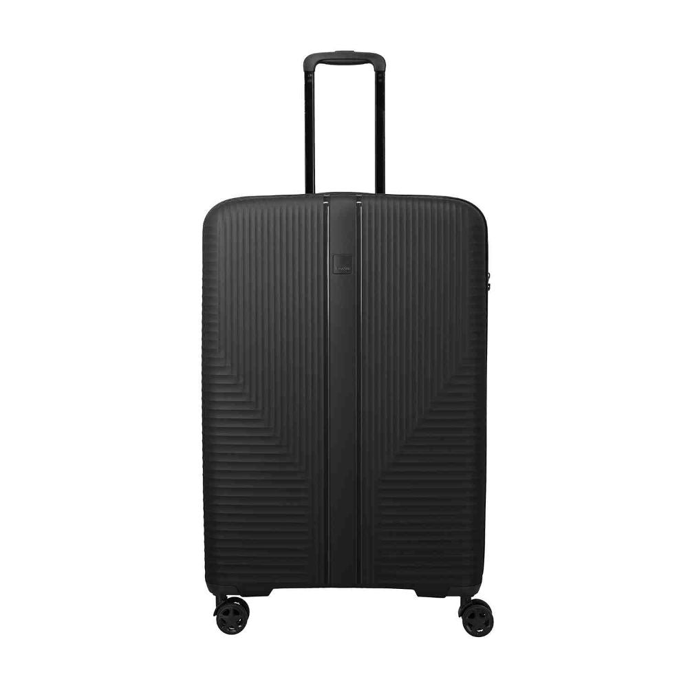Travelite Air Stripe Schwarz 4-Doppelrollen Trolley L 77cm