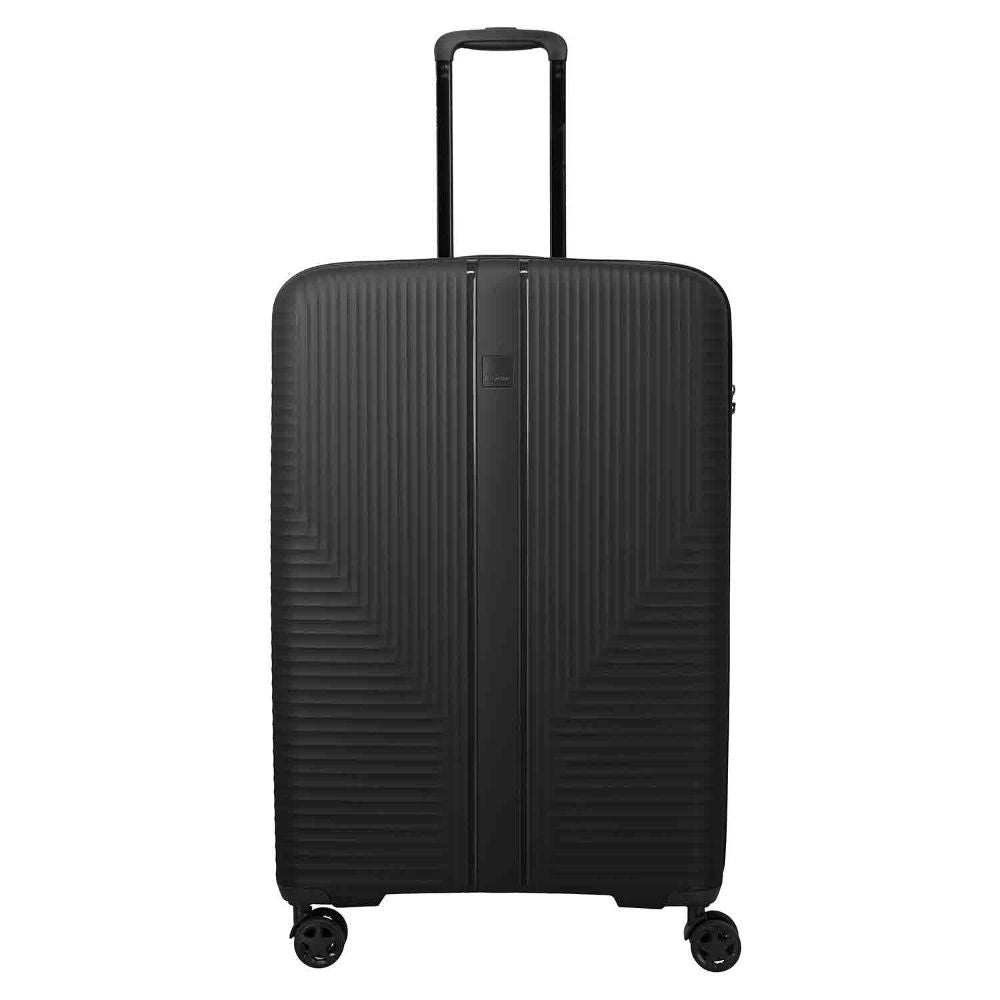 Travelite Air Stripe Schwarz 4-Doppelrollen Trolley L 77cm