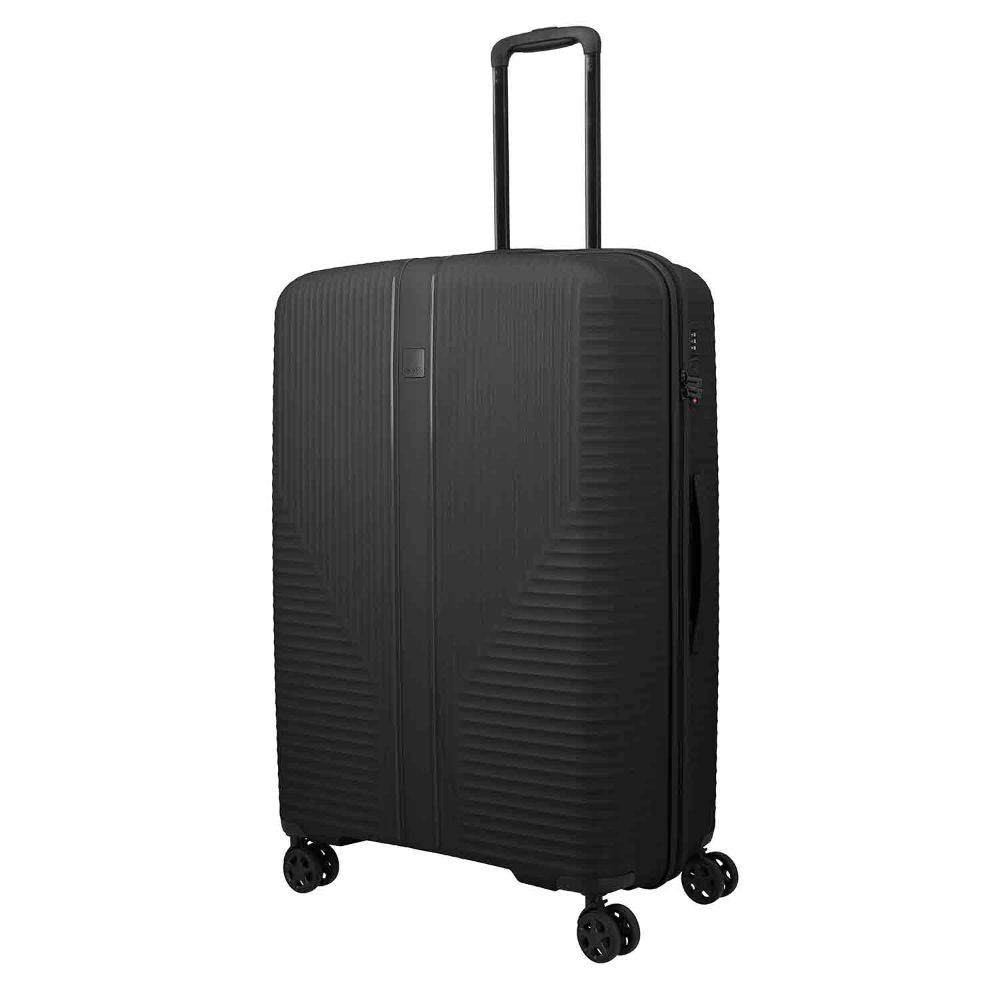 Travelite Air Stripe Schwarz 4-Doppelrollen Trolley L 77cm