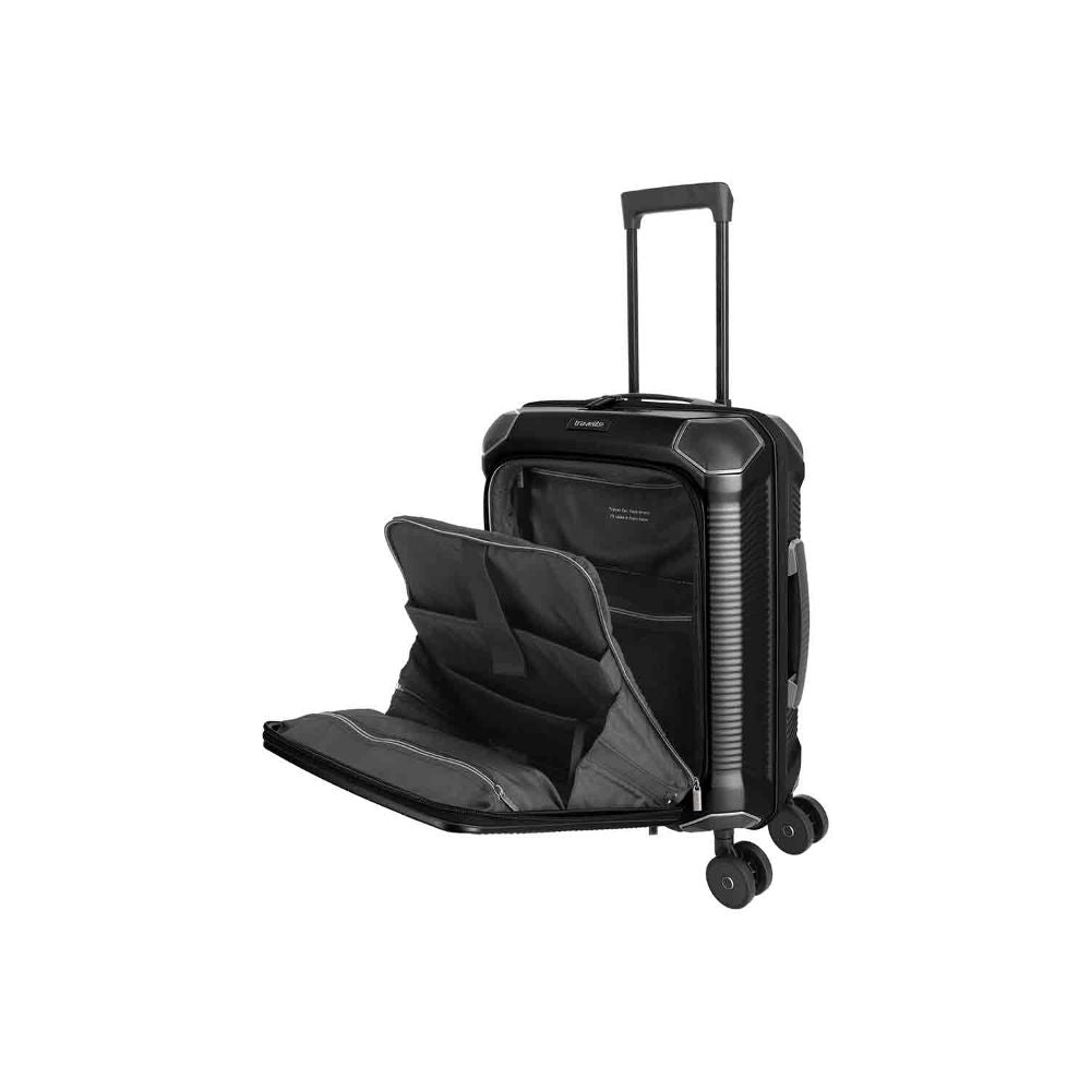 Travelite Millennium Black 4-Doppelrollen Business Pocket Trolley S 55 cm