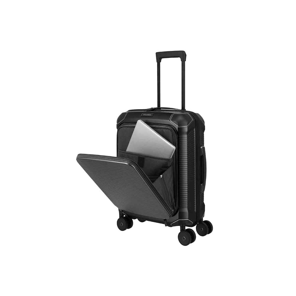 Travelite Millennium Black 4-Doppelrollen Business Pocket Trolley S 55 cm
