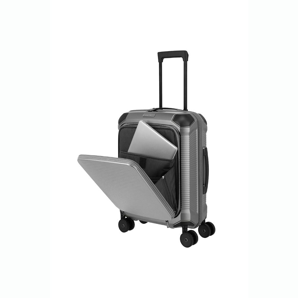 Travelite Millennium Silver 4-Doppelrollen Business Pocket Trolley S 55 cm