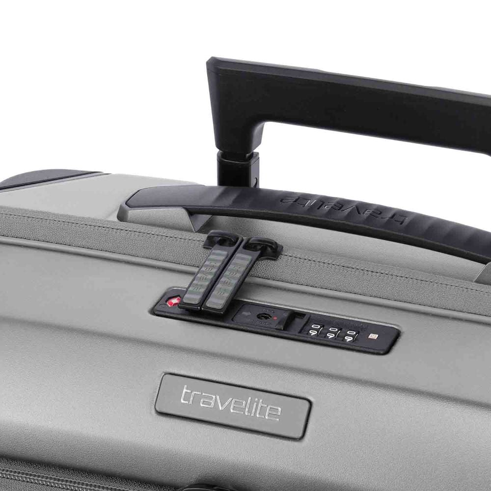 Travelite Millennium Silver 4-Doppelrollen Business Pocket Trolley S 55 cm