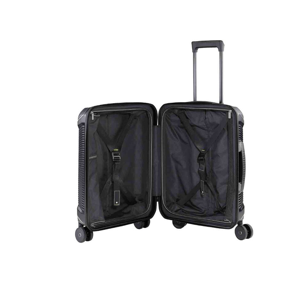 Travelite Millennium Black 4-Doppelrollen Trolley S 55 cm