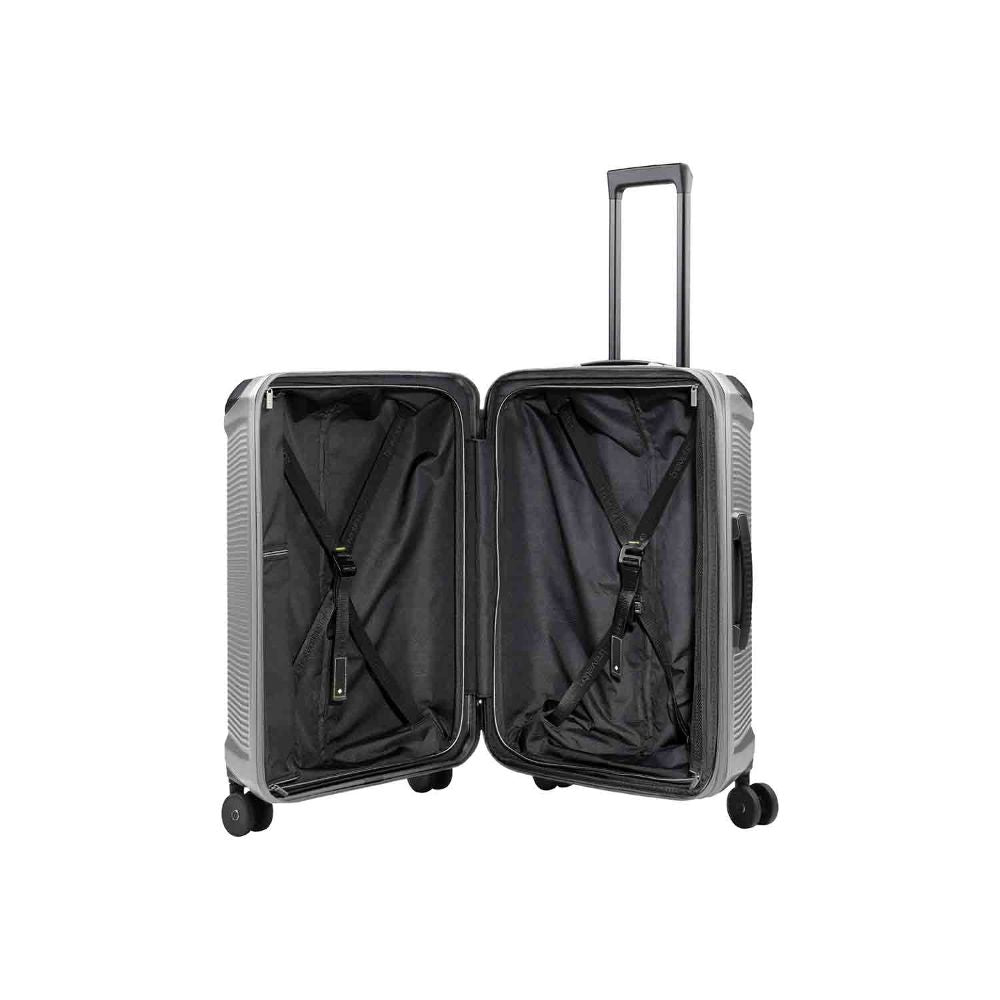 Travelite Millennium Silber 4-Doppelrollen Trolley M 67 cm