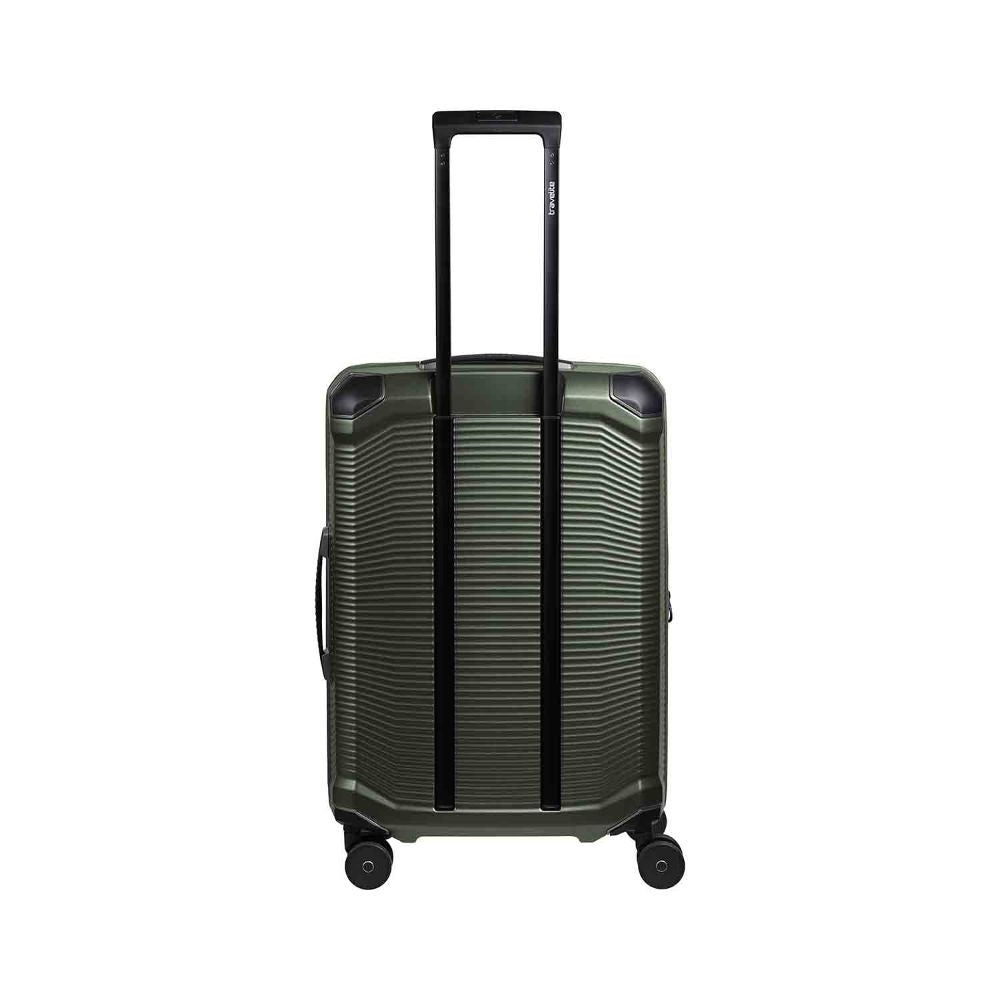 Travelite Millennium Pine Green 4-Doppelrollen Trolley M 67 cm