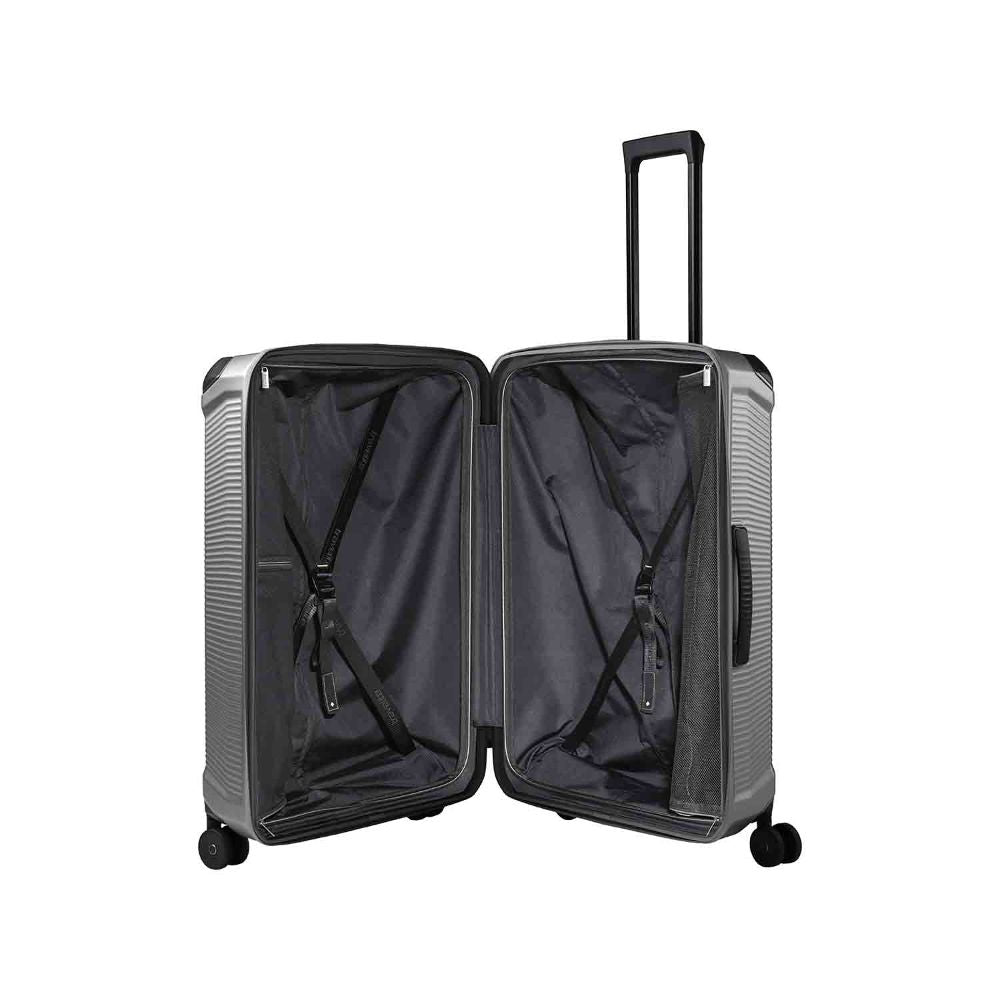 Travelite Millennium Silver 4-Doppelrollen Trolley L 76 cm