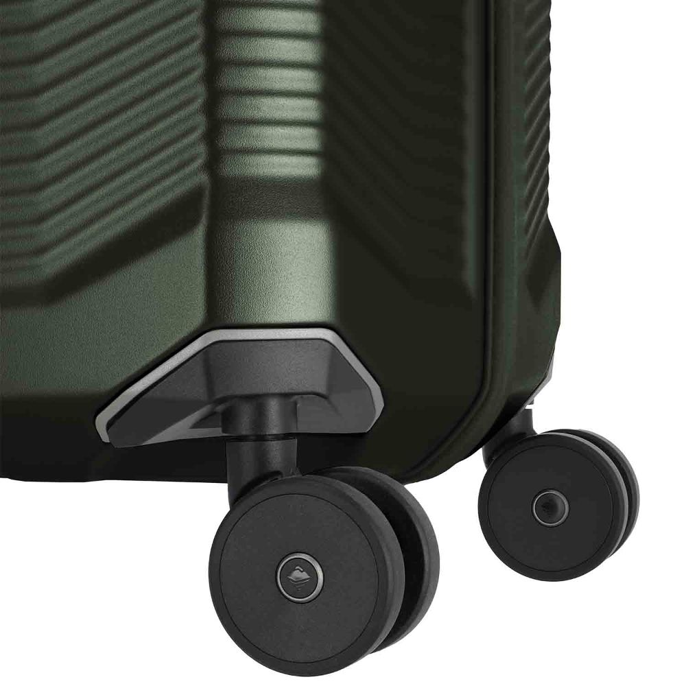 Travelite Millennium Pine Green 4-Doppelrollen Trolley L 76 cm