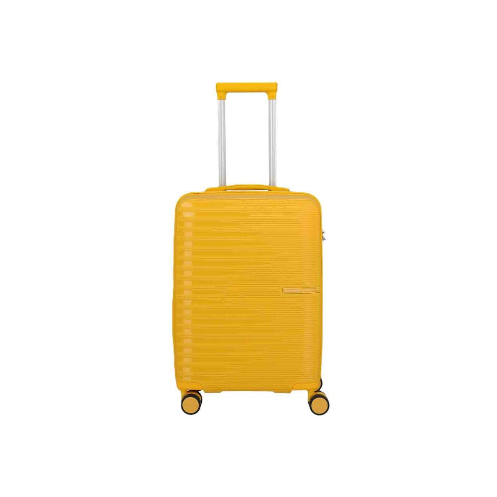 Travelite Pacific Yellow 4 Doppelrollen Trolley S 55 cm