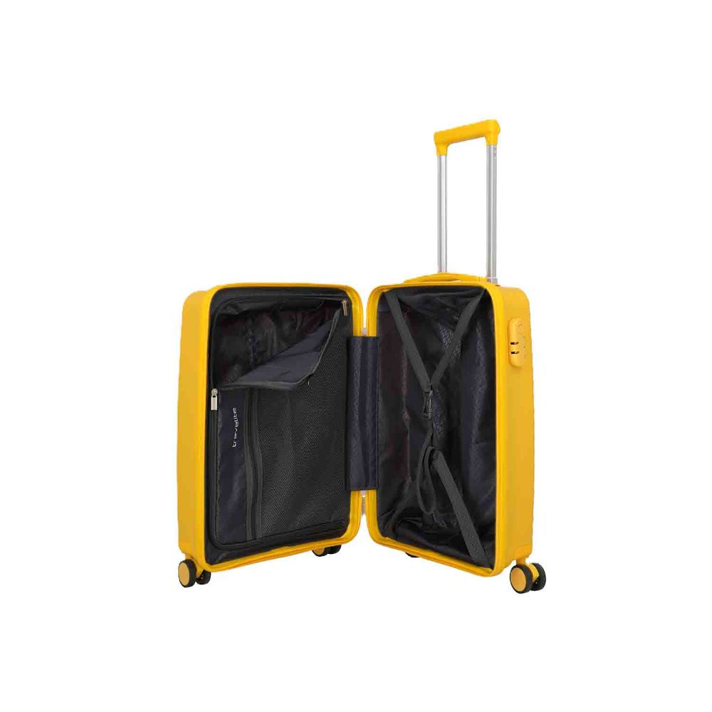 Travelite Pacific Yellow 4 Doppelrollen Trolley S 55 cm