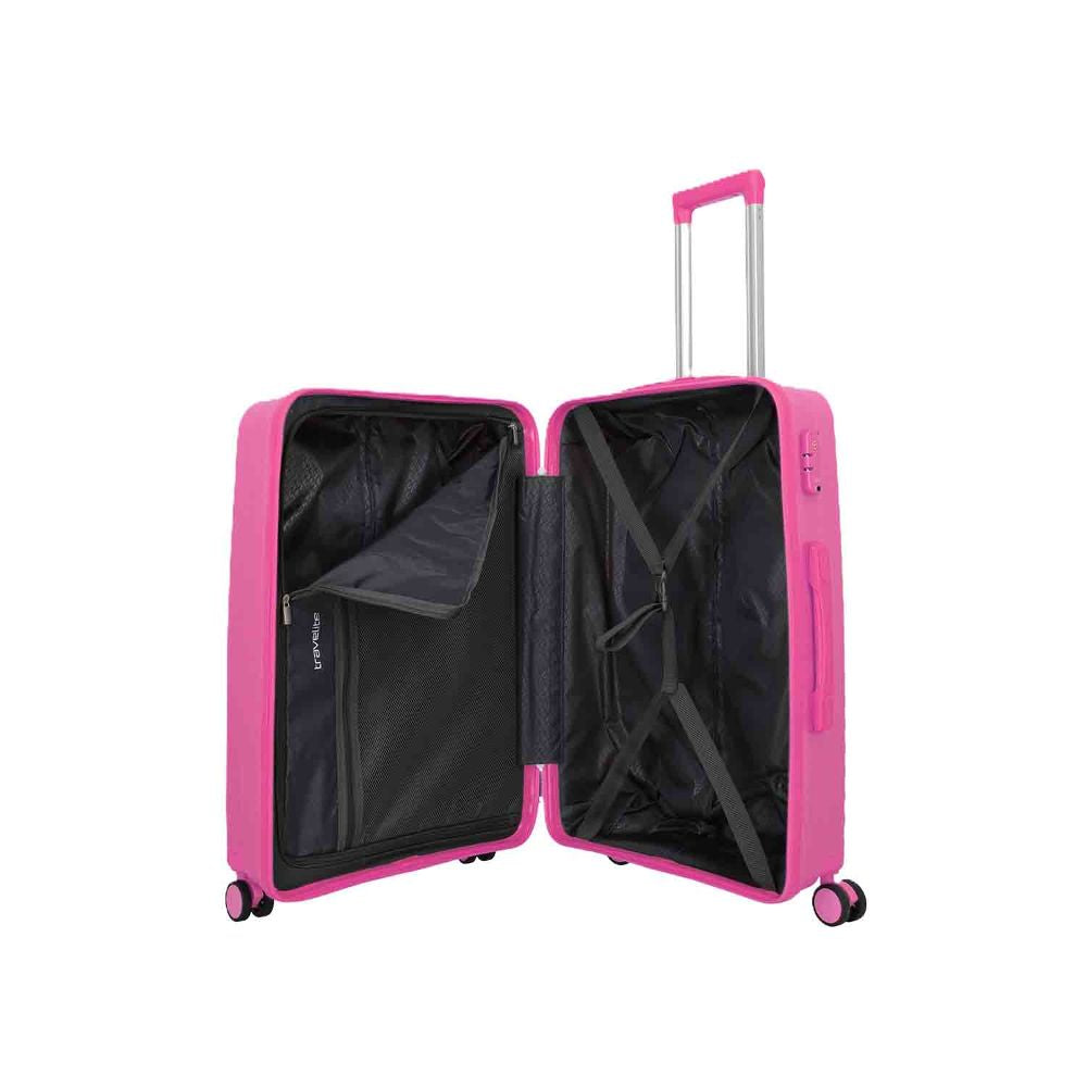 Travelite Pacific Pink 4 Doppelrollen Trolley M 67 cm
