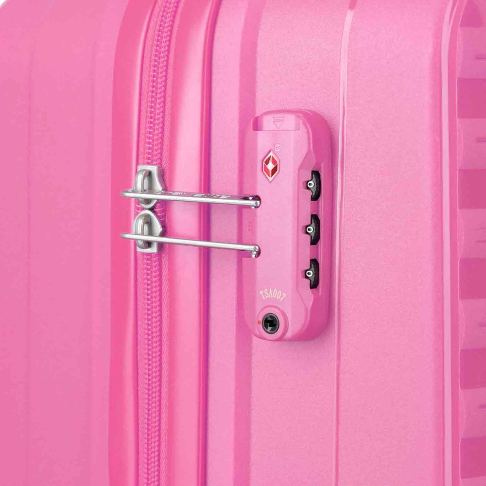 Travelite Pacific Pink 4 Doppelrollen Trolley M 67 cm