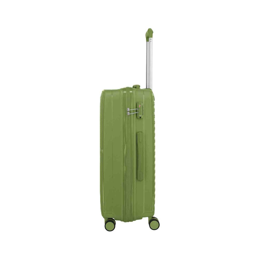 Travelite Pacific Olive 4 Doppelrollen Trolley M 67 cm