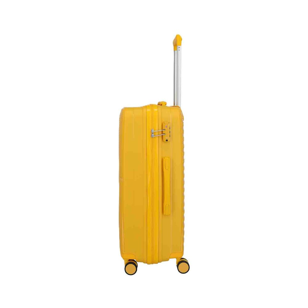Travelite Pacific Yellow 4 Doppelrollen Trolley M 67 cm