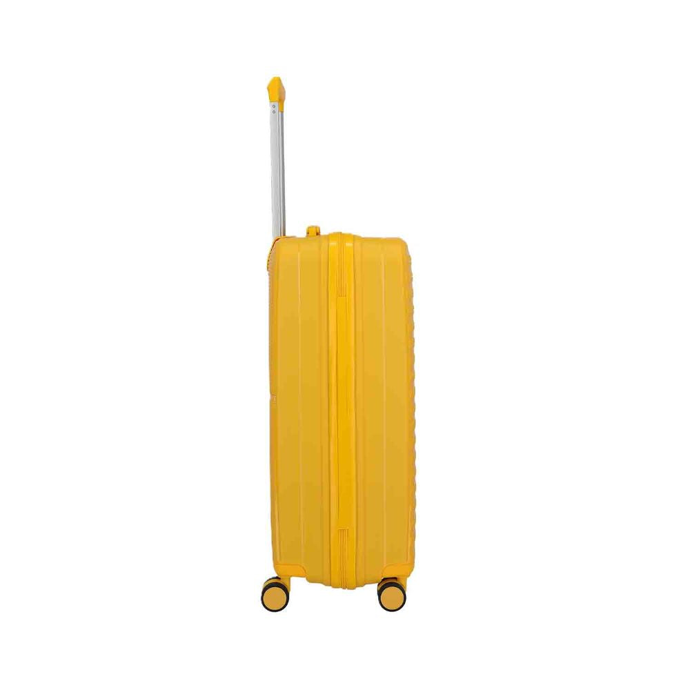 Travelite Pacific Yellow 4 Doppelrollen Trolley M 67 cm