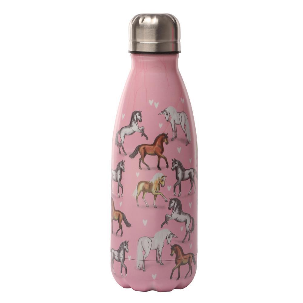 Xanadoo Edelstahl Trinkflasche Rosa Pferde 0,35 L