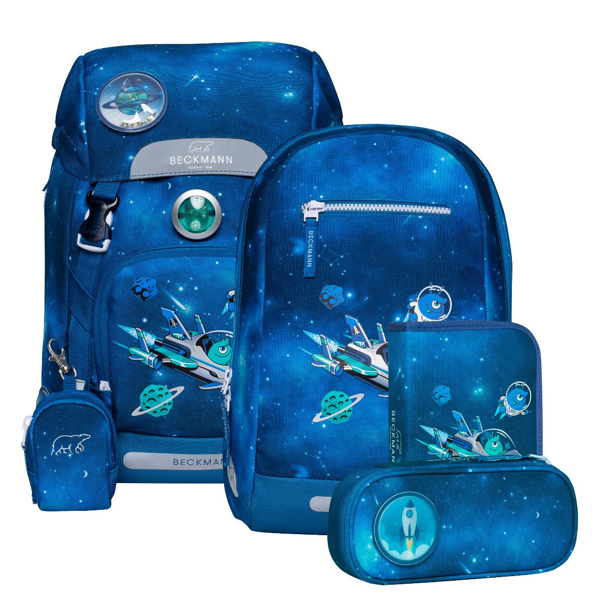 Beckmann Classic Galaxy Schulrucksack Set 6tlg.