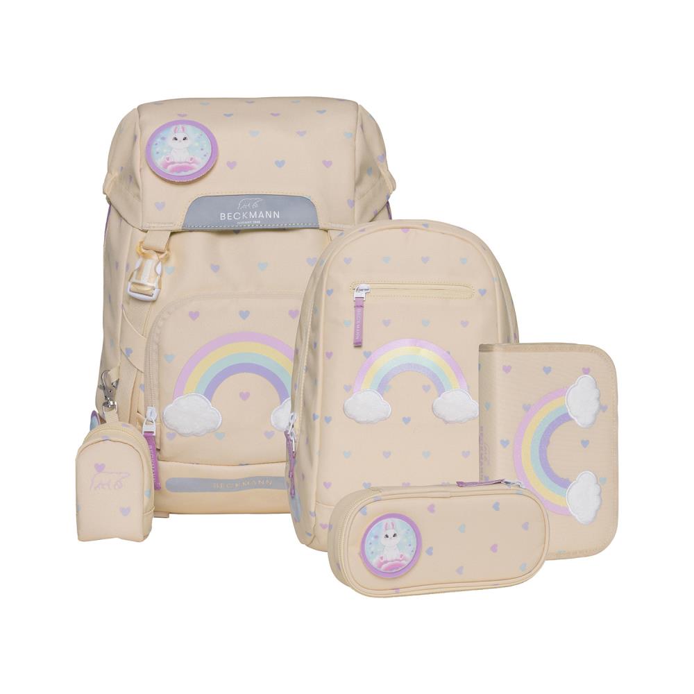 Beckmann Classic Yellow Heart Schulrucksack Set 6tlg.