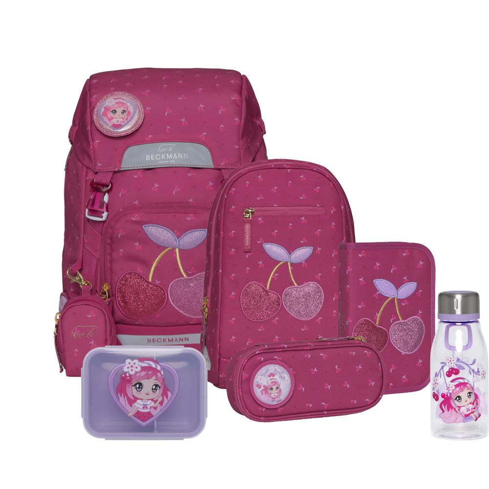Beckmann Classic Cherry Schulrucksack Set 8tlg.