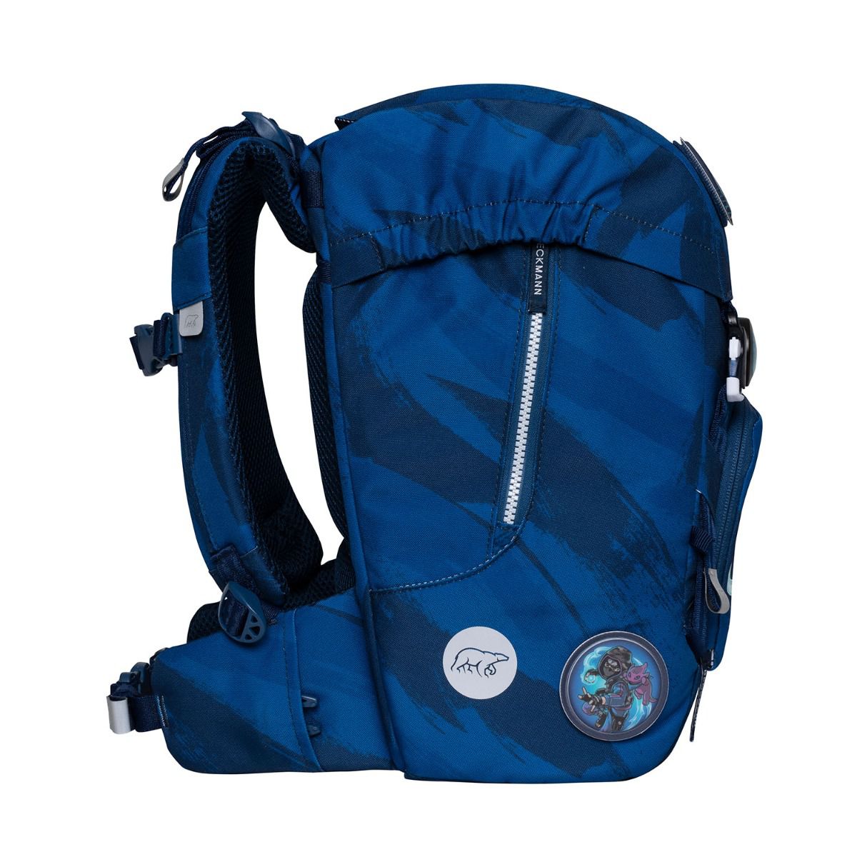 Beckmann Classic Ninja Master Blue Schulrucksack Set 6tlg. Exklusiv Kollektion