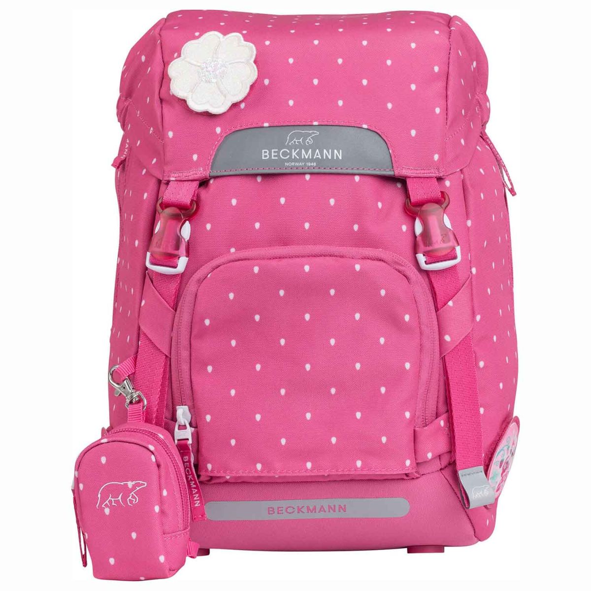 Beckmann Classic Strawberry Schulrucksack Set 6tlg.