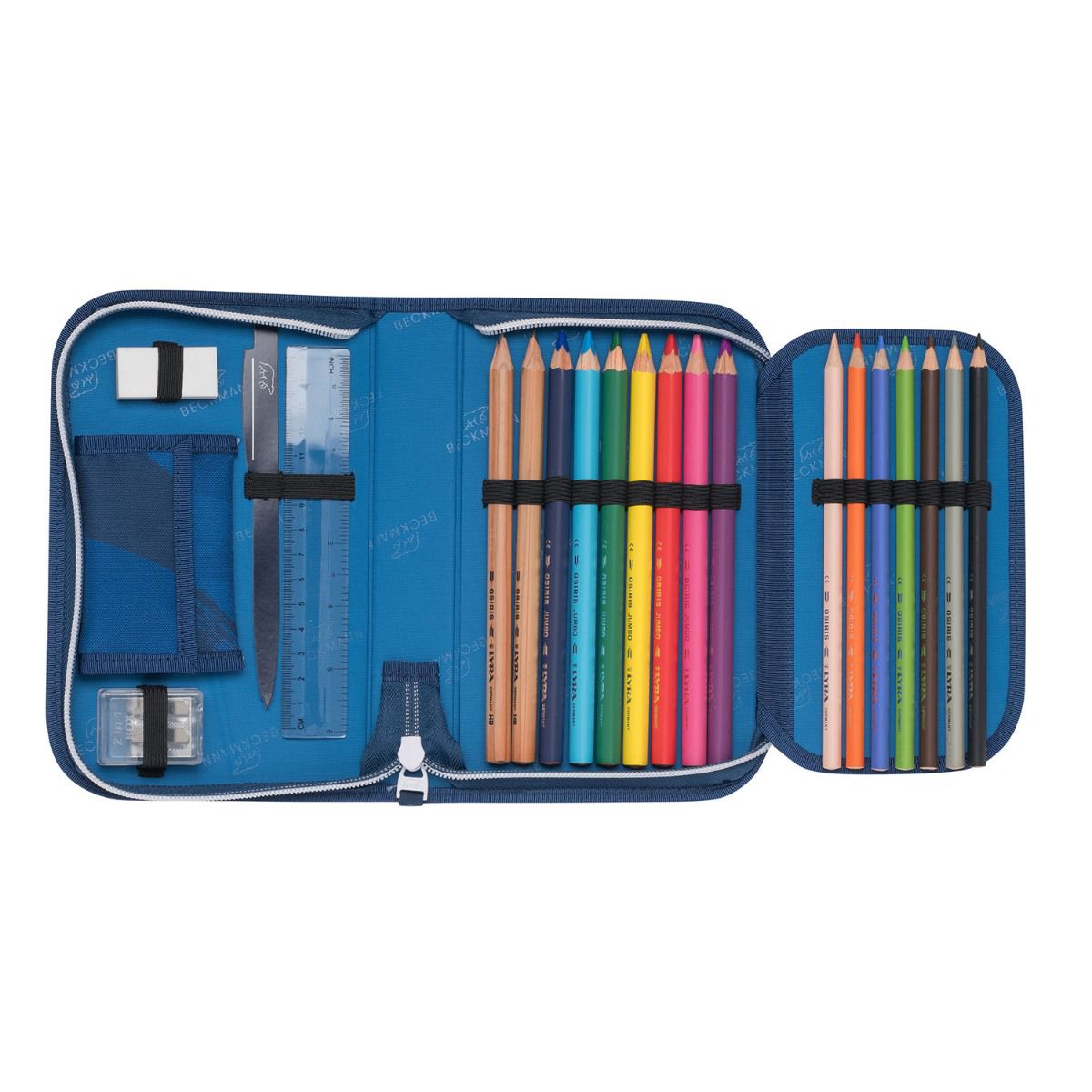 Beckmann Classic Ninja Master Blue Schulrucksack Set 6tlg. Exklusiv Kollektion