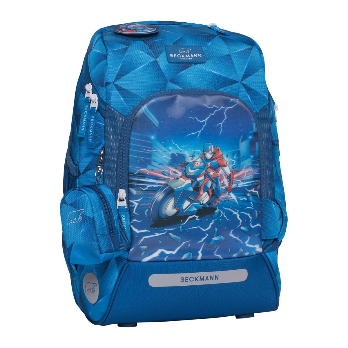 Beckmann Active Air FLX Blue Lightning Schulrucksack Set 6tlg.