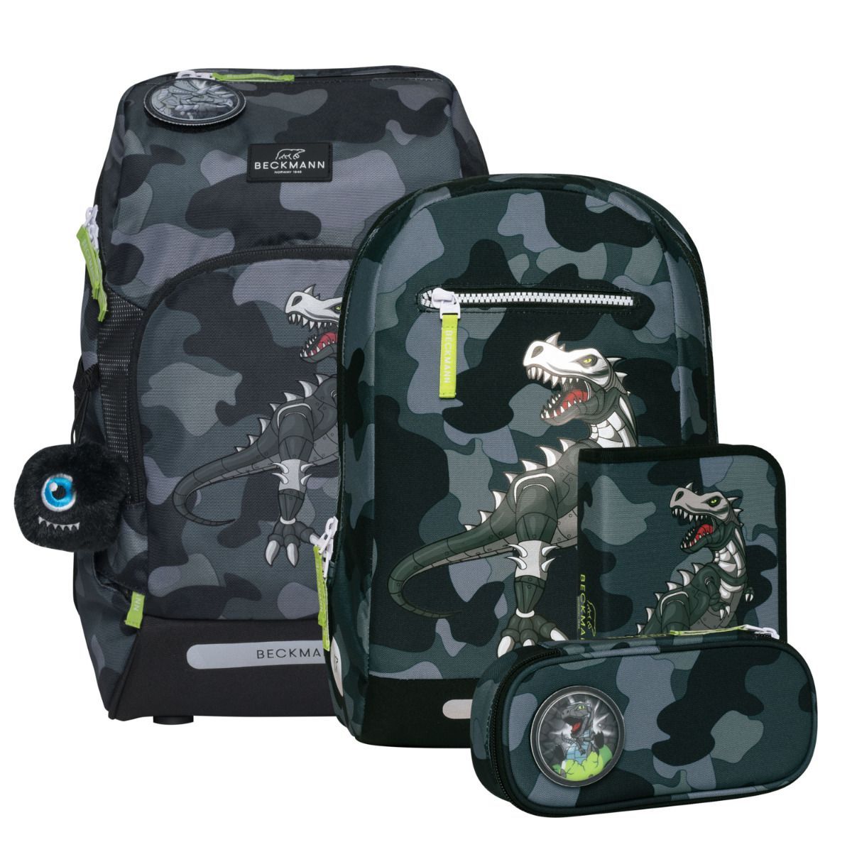 Beckmann Active Air FLX Camo Rex Schulrucksack Set 6tlg.