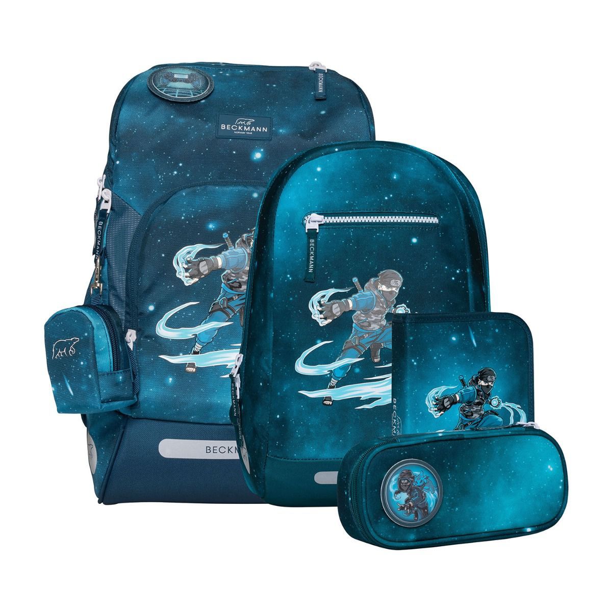 Beckmann Active Air FLX Ninja Master Schulrucksack Set 6tlg.