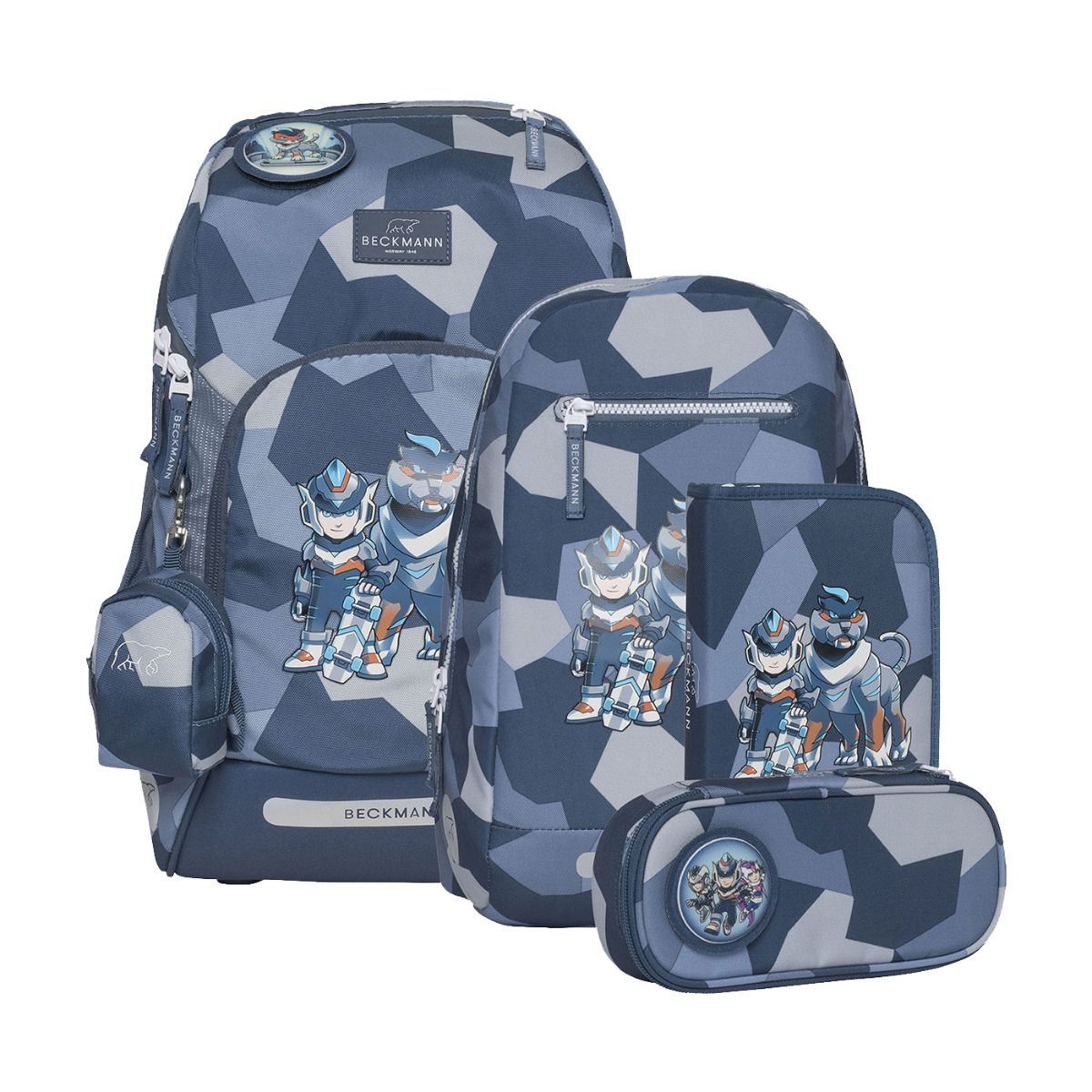 Beckmann Active Air FLX Tiger Race Schulrucksack Set 6tlg.