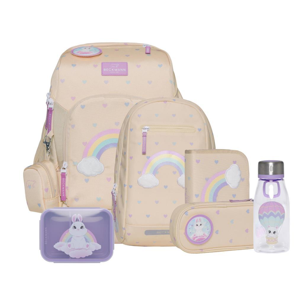 Beckmann Active Air FLX Yellow Heart Schulrucksack Set 8tlg.