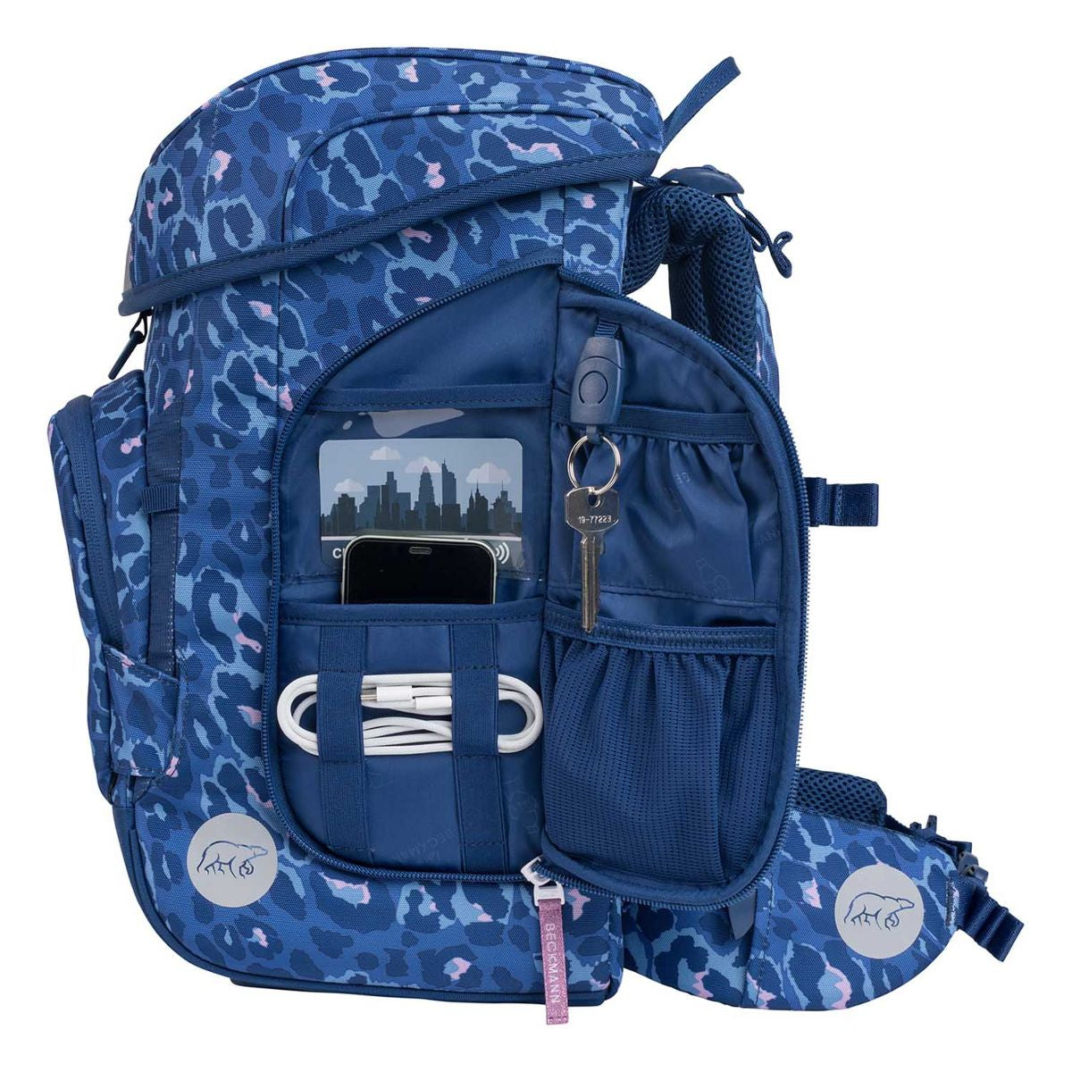 Beckmann Plus Air Cheeta Schulranzen Set 6tlg.